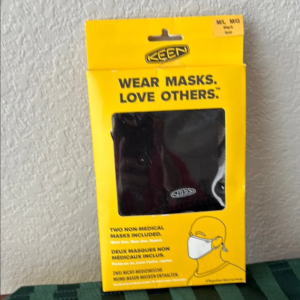 Keen two-pack non medical washable face masks M/L adult